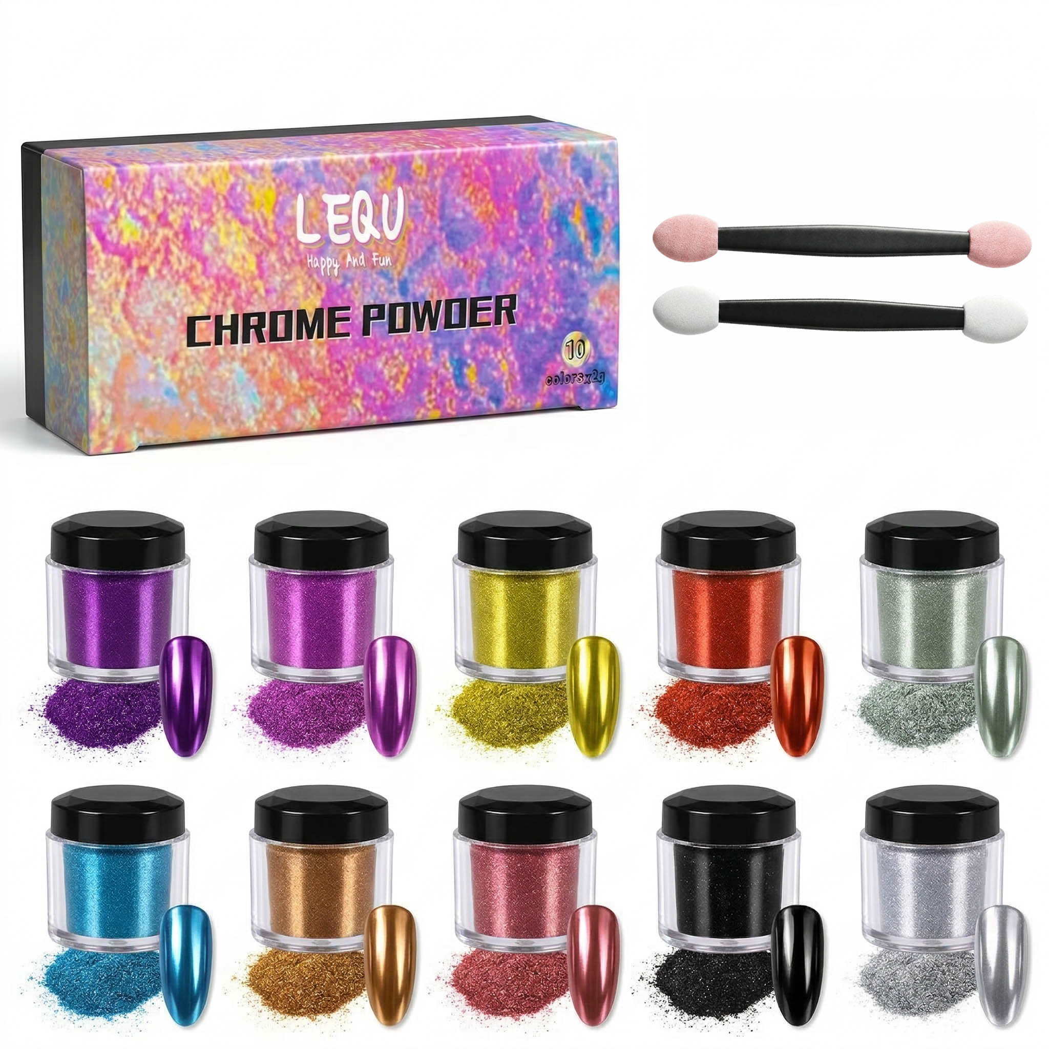 DIY 10-Color Magic Mirror Powd - đánh giá và giá Resin Art Ring