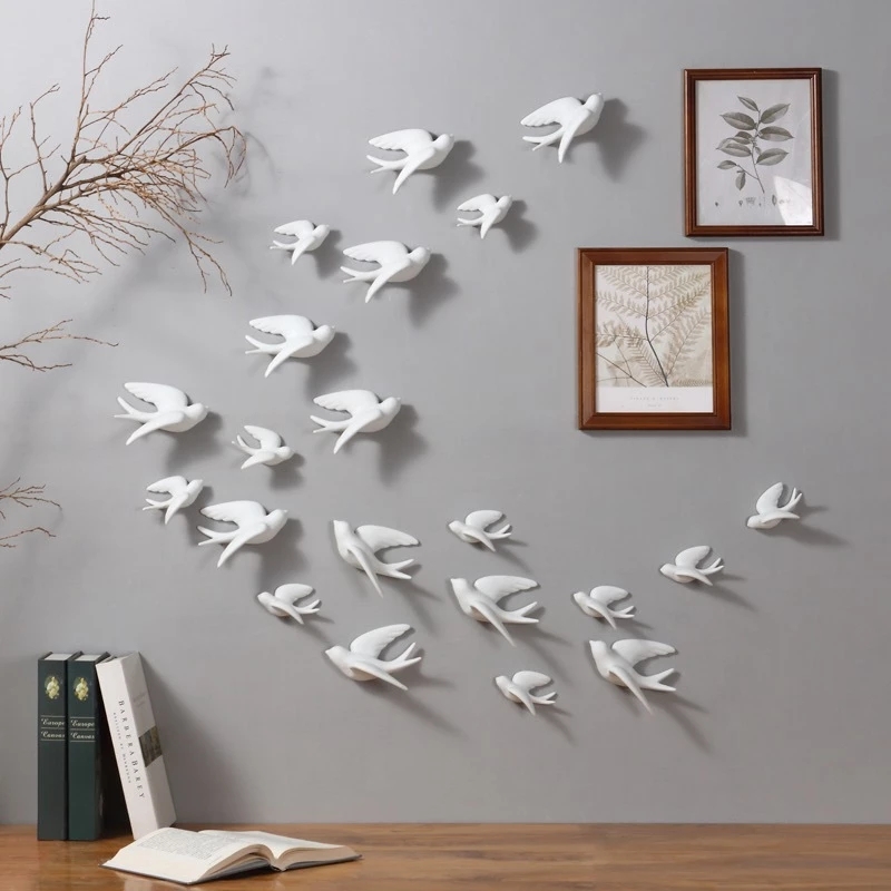 Creative Ceramic Birds Wall Ha - đánh giá và giá Resin Art Hanging