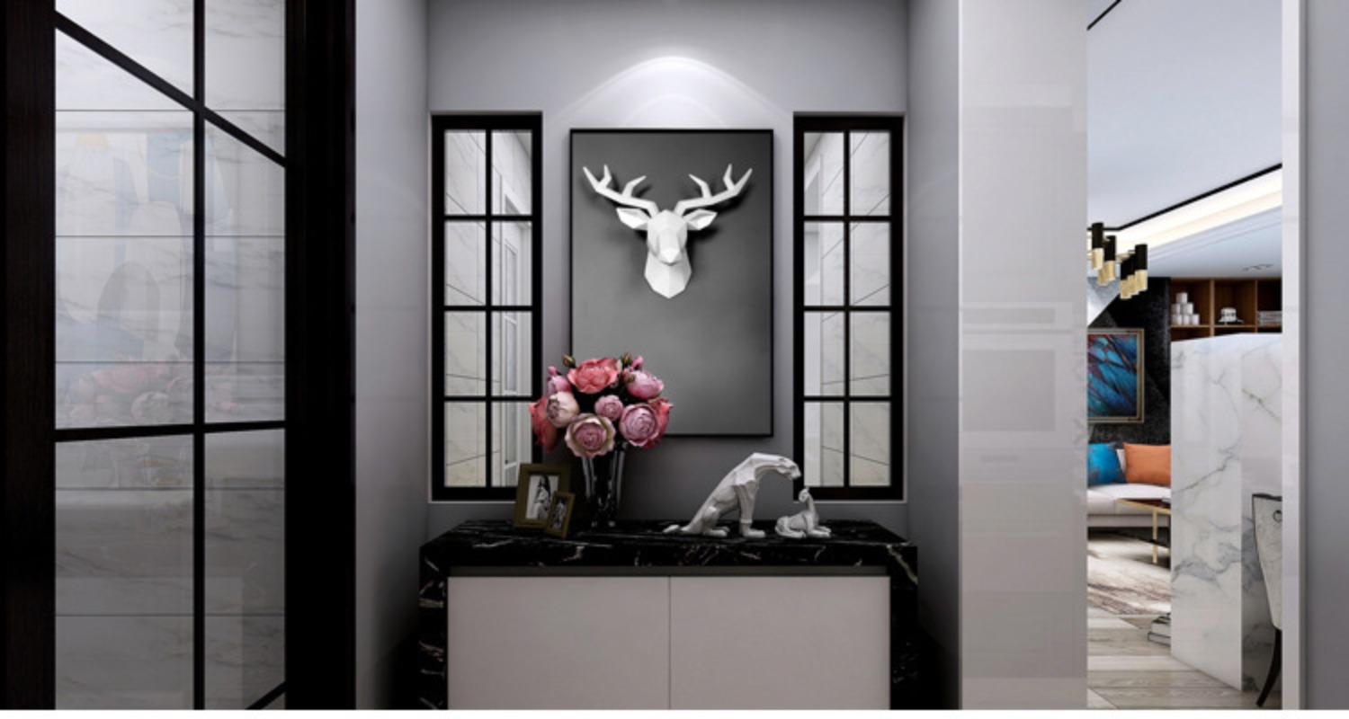 1PC Deer Head Sculpture Animal - đánh giá và giá Resin Art Hanging