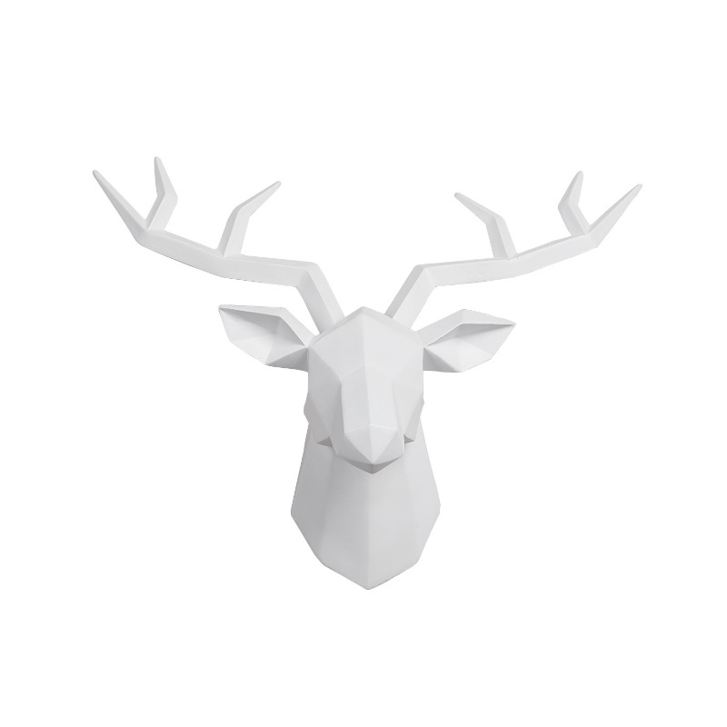 1PC Deer Head Sculpture Animal - đánh giá và giá Resin Art Hanging