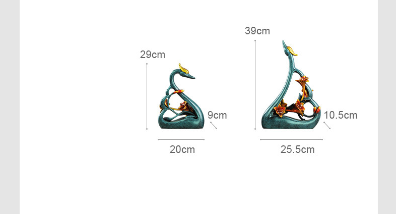 couples swan lovers art decora - đánh giá và giá Resin Art For Anniversary Gift