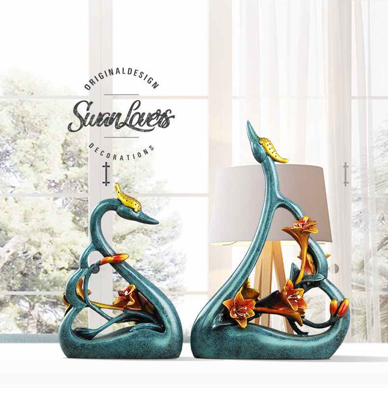 couples swan lovers art decora - đánh giá và giá Resin Art For Anniversary Gift