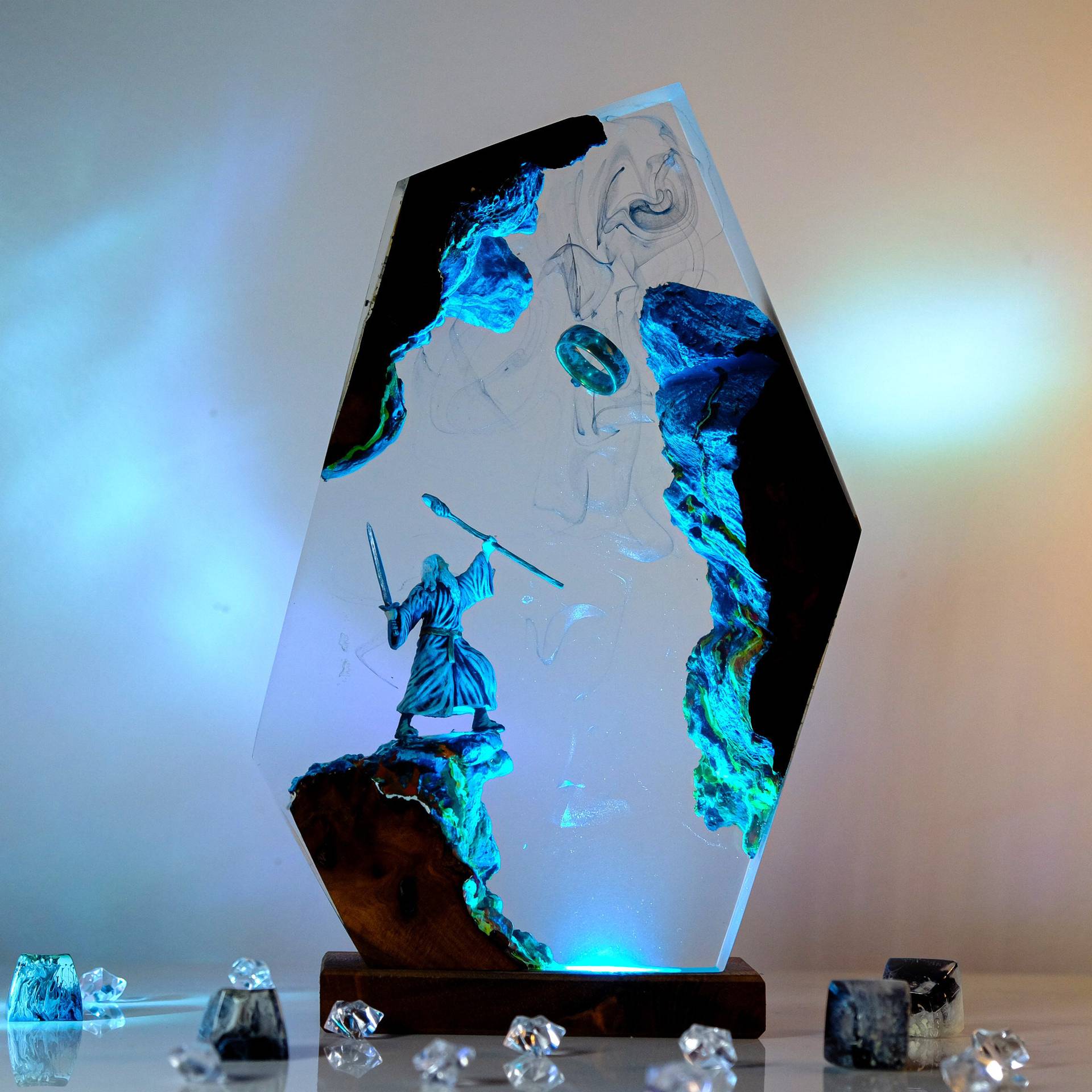 Movie Scence Figure Table Resi - đánh giá và giá Resin Art Resin