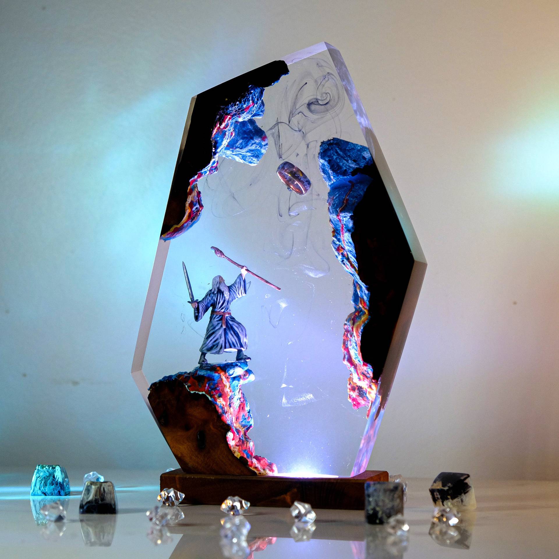 Movie Scence Figure Table Resi - đánh giá và giá Resin Art Resin