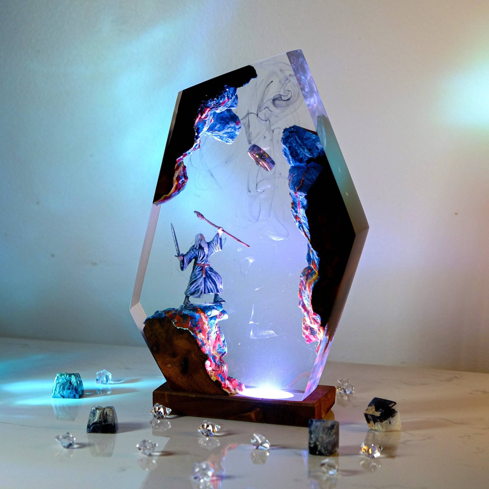 Movie Scence Figure Table Resi - đánh giá và giá Resin Art Resin