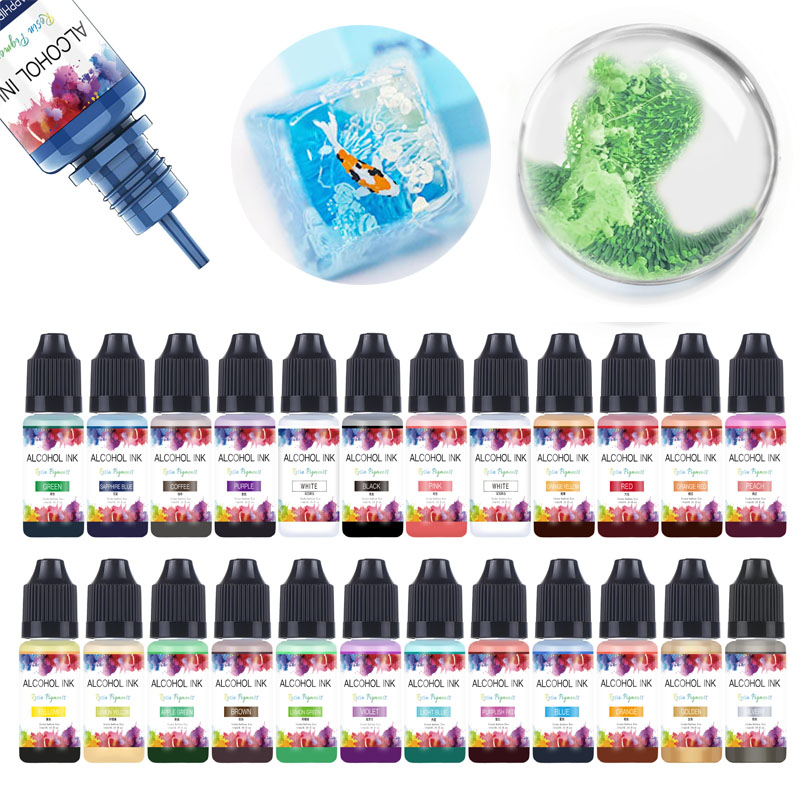 10ml Art Ink Alcohol Resin Pig - đánh giá và giá Resin Pigment Alcohol Ink