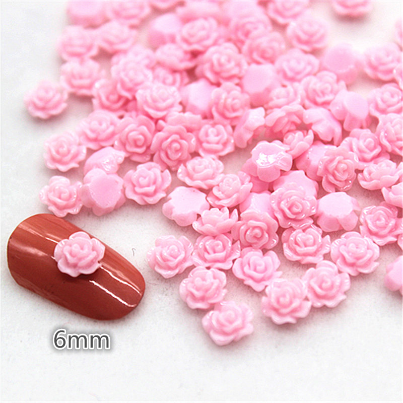 Bộ 100 6 Mm Nhựa Hoa Hồng Mini - đánh giá và giá Resin Art Rose