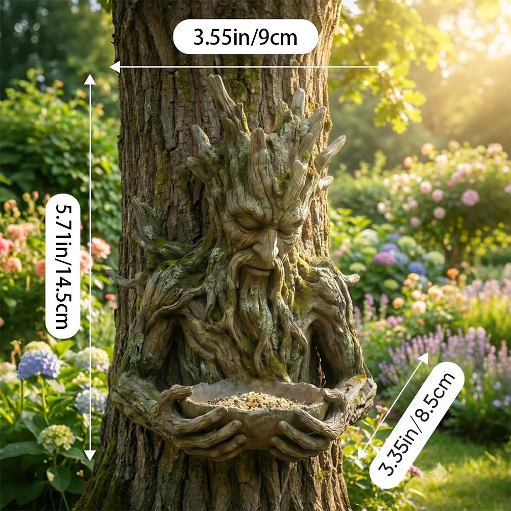 Resin Tree Face Bird Feeder, O - đánh giá và giá Resin Art Hanging