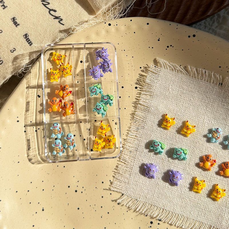 Pokemon nail art accessories,  - đánh giá và giá Resin Art Resin