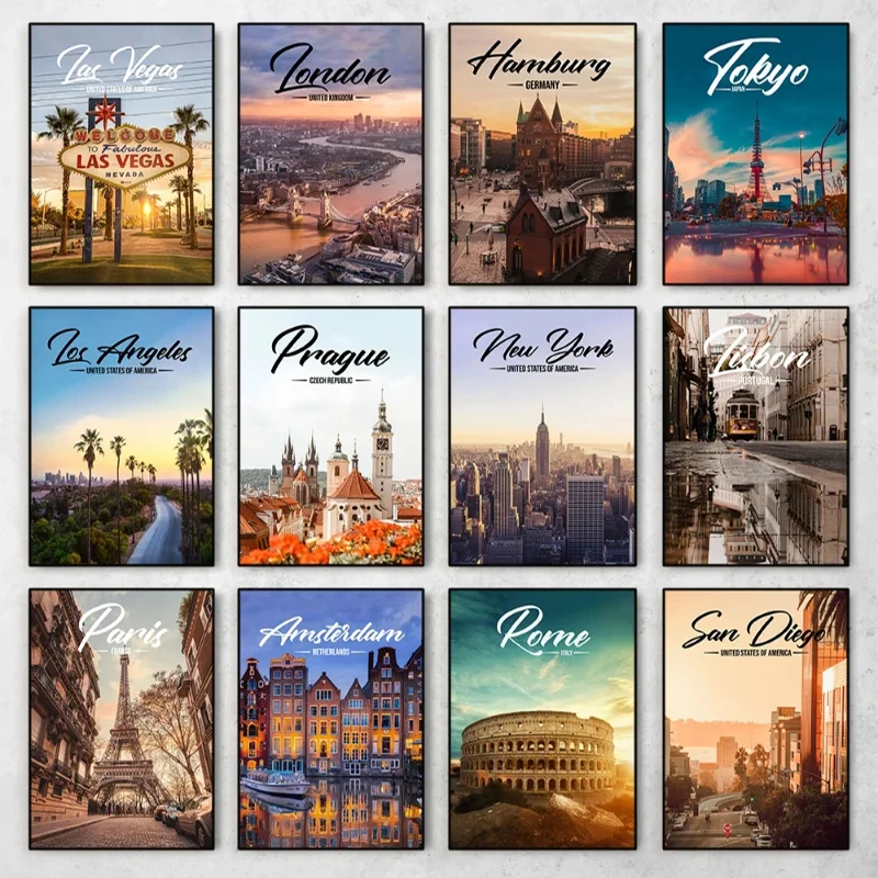 World Famous Cities Posters Lo - đánh giá và giá Resin Art World