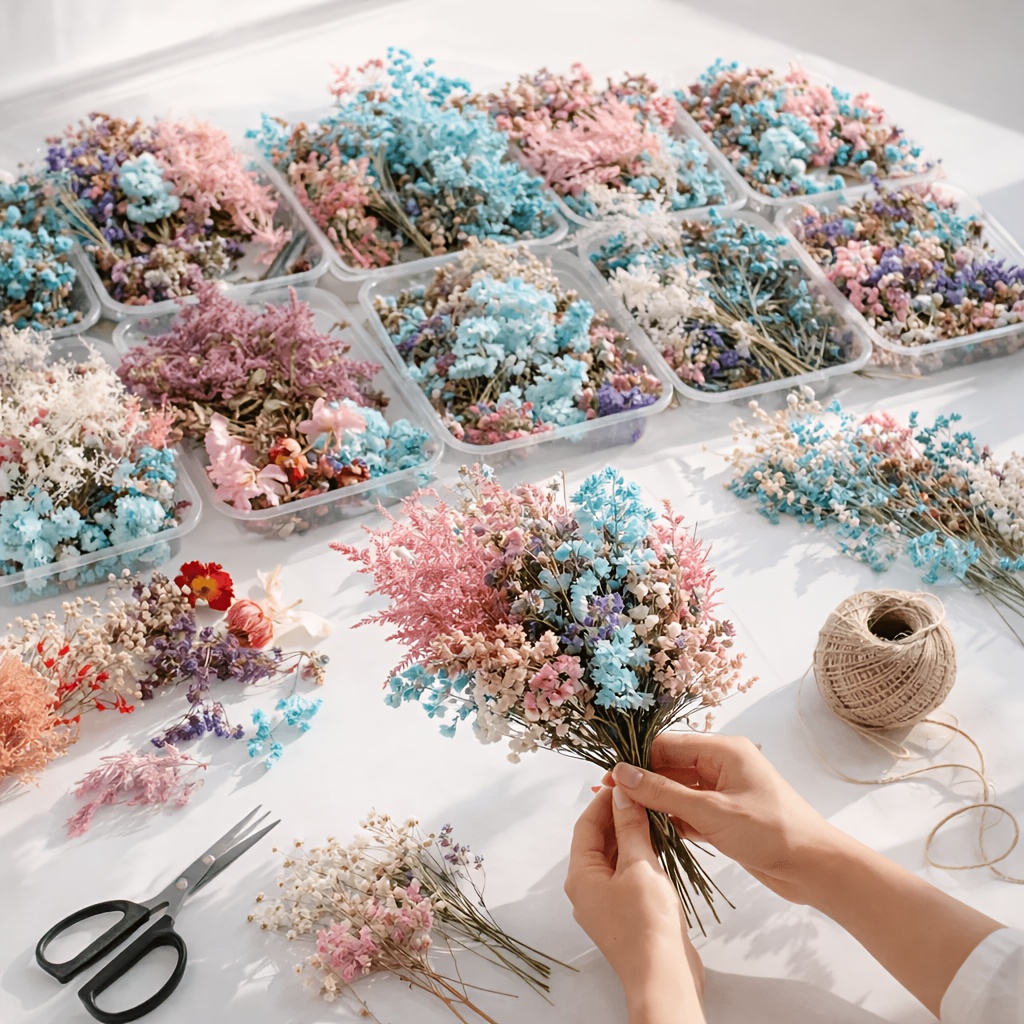 10 Box Mixed Dried Flower Bouq - đánh giá và giá Resin Art Gift For Wedding