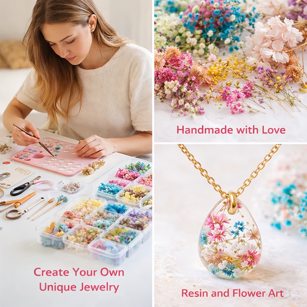 10 Box Mixed Dried Flower Bouq - đánh giá và giá Resin Art Gift For Wedding