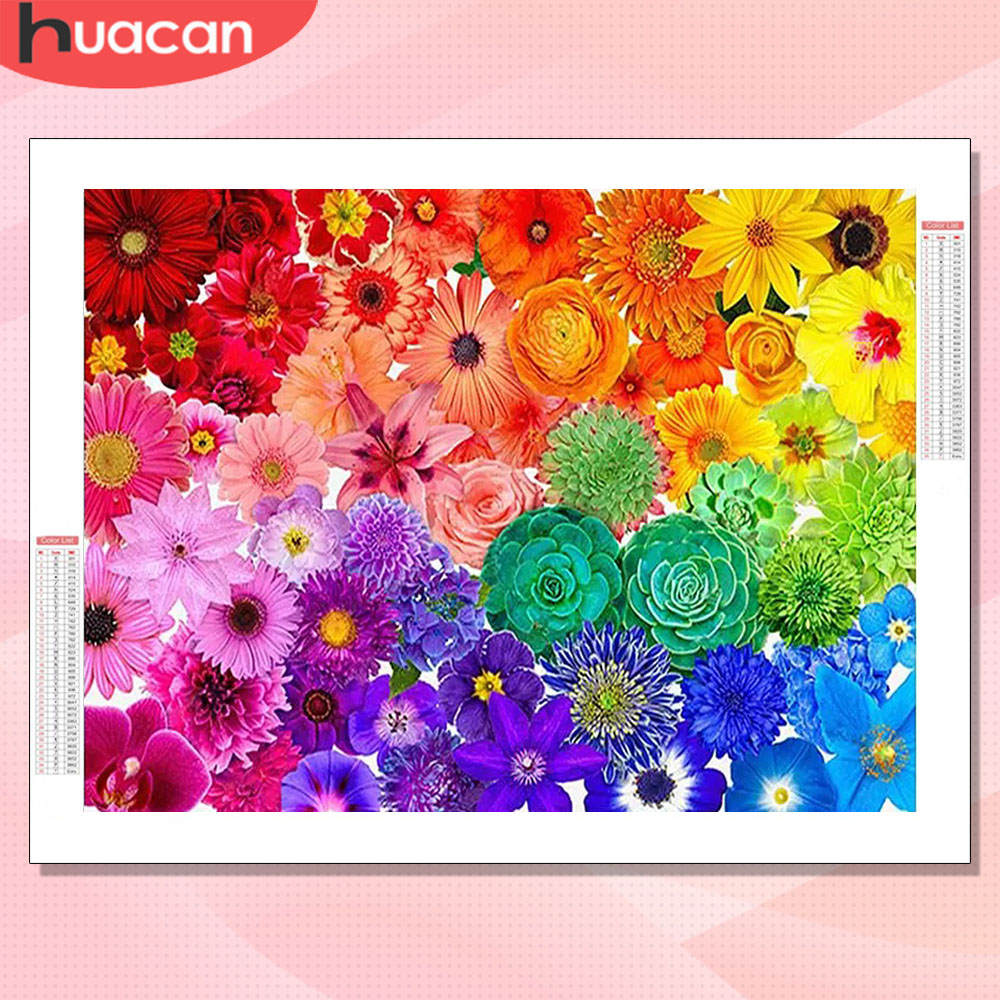 HUACAN Diamond Art Kits Flower - đánh giá và giá Resin Art Rose