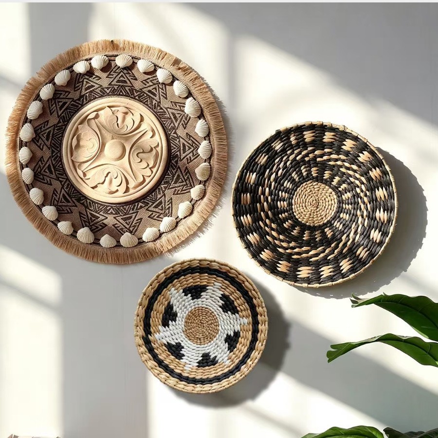 Boho Straw Wall Decor Grass We - đánh giá và giá Resin Art Hanging