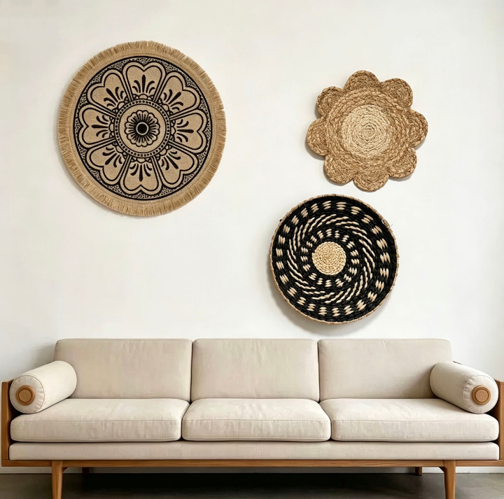 Boho Straw Wall Decor Grass We - đánh giá và giá Resin Art Hanging