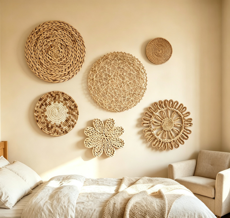 Boho Straw Wall Decor Grass We - đánh giá và giá Resin Art Hanging