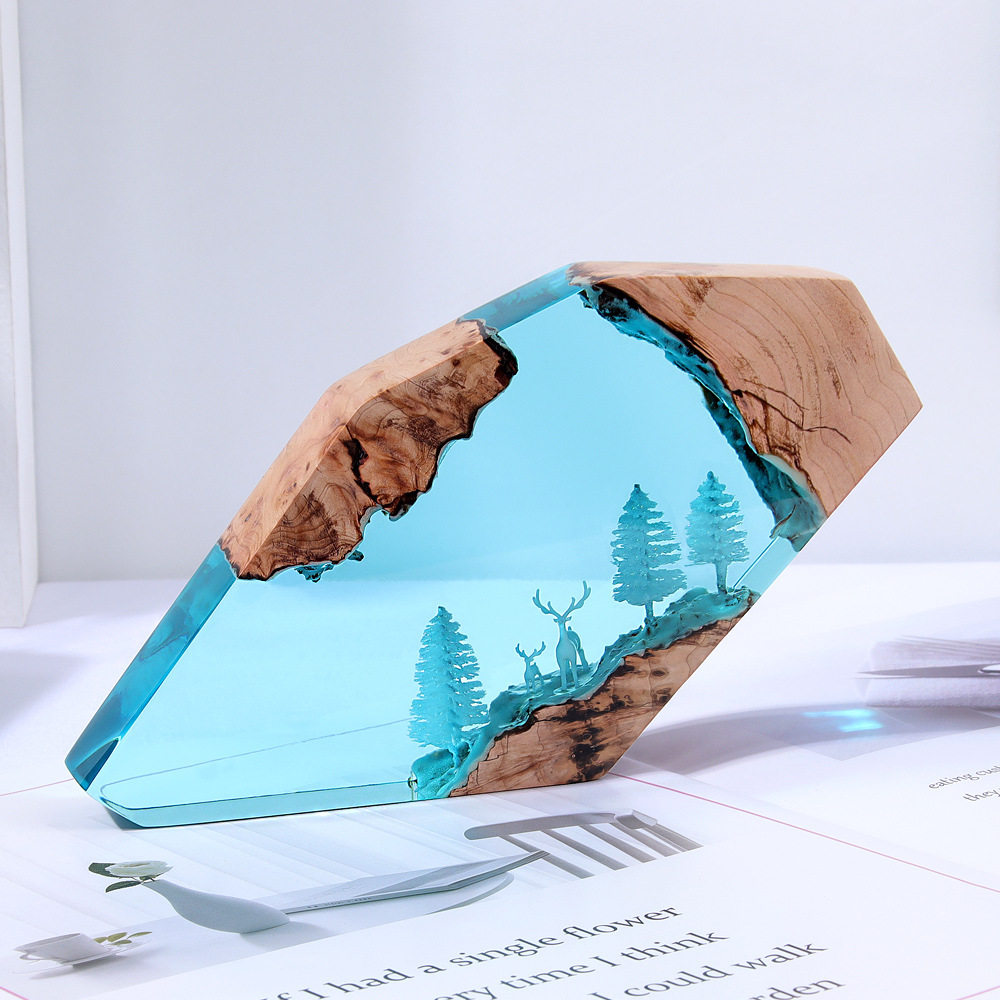 Forest Fairy Deer Desktop Art  - đánh giá và giá Resin Art Resin