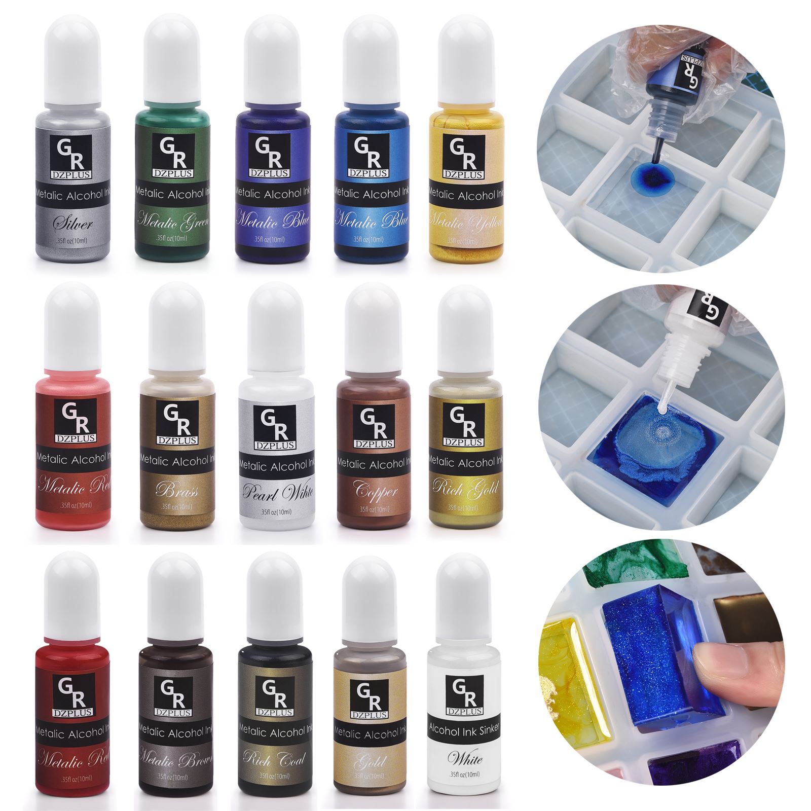1 Bộ Nhựa Sắc Tố Bộ Nghệ Thuật - đánh giá và giá Resin Pigment Alcohol Ink