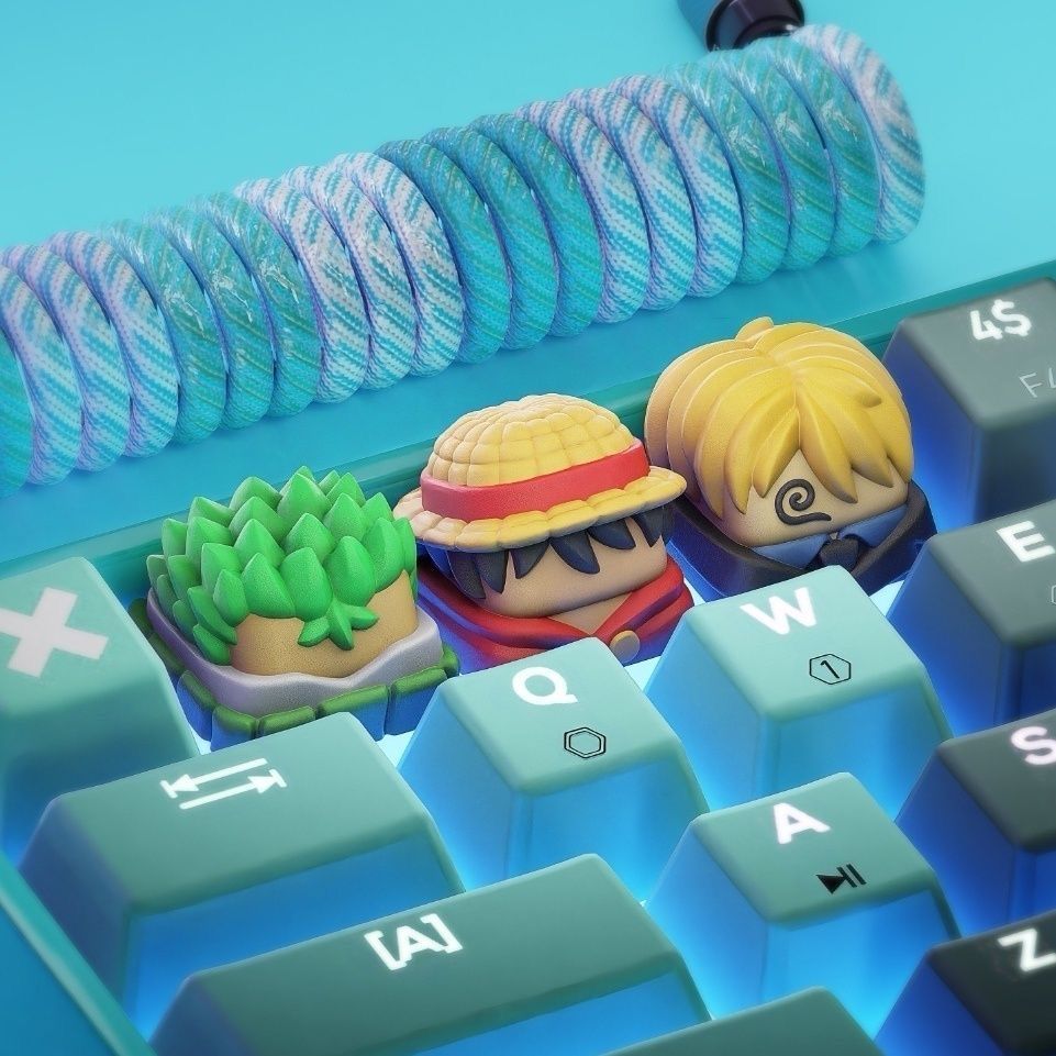 New Kawaii ONE PIECE Luffy Key - đánh giá và giá Resin Art Workshop