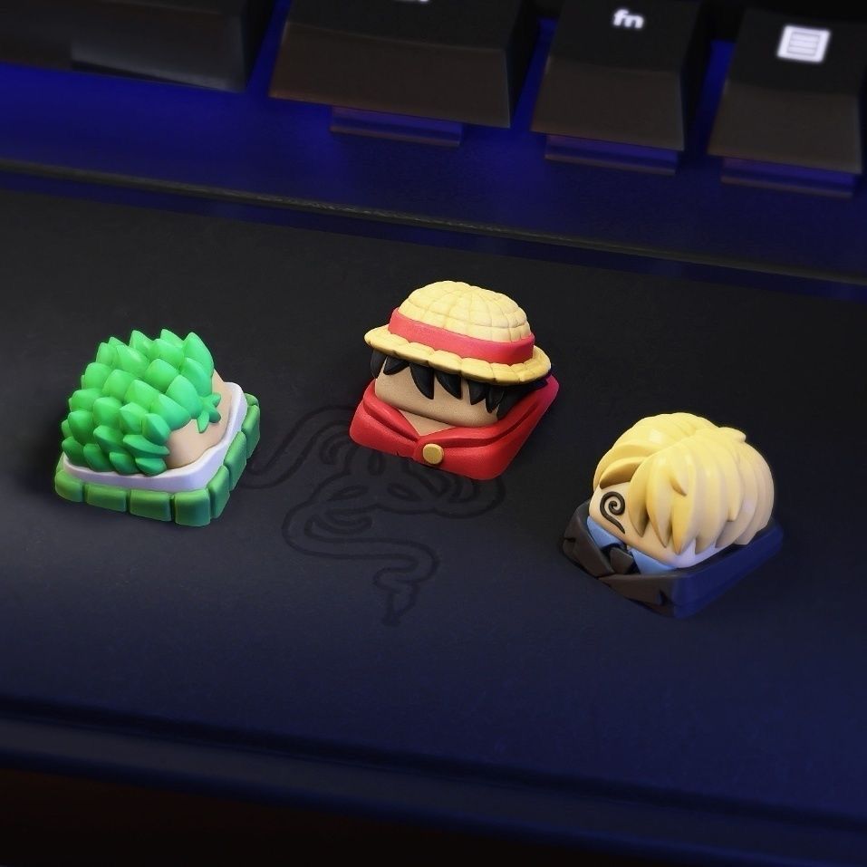 New Kawaii ONE PIECE Luffy Key - đánh giá và giá Resin Art Workshop