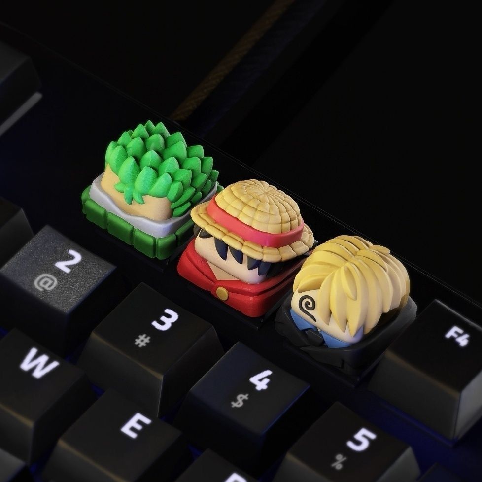 New Kawaii ONE PIECE Luffy Key - đánh giá và giá Resin Art Workshop