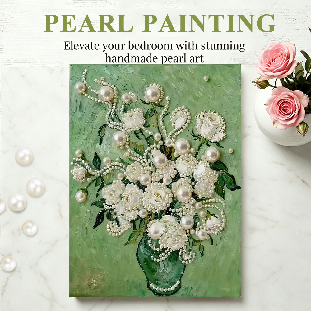 Huacan DIY Pearl Art Painting  - đánh giá và giá Resin Art Rose