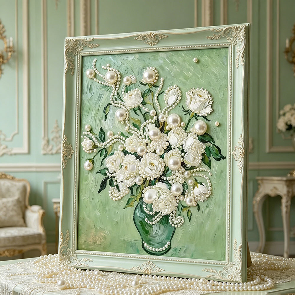 Huacan DIY Pearl Art Painting  - đánh giá và giá Resin Art Rose
